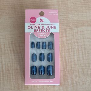 Super Stick Mani Press-On Nails - Blue